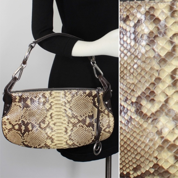RARE Ruehl Limited Edition Python Snake Hobo Bag E - Picture 1 of 8